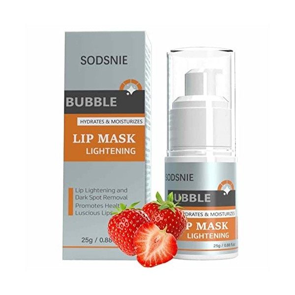 Gommage pour Les lèvres foncées | Exfoliant et hydratant Bubble Lip Scrub - Gommage exfoliant pour Les lèvres, Gommage pour L