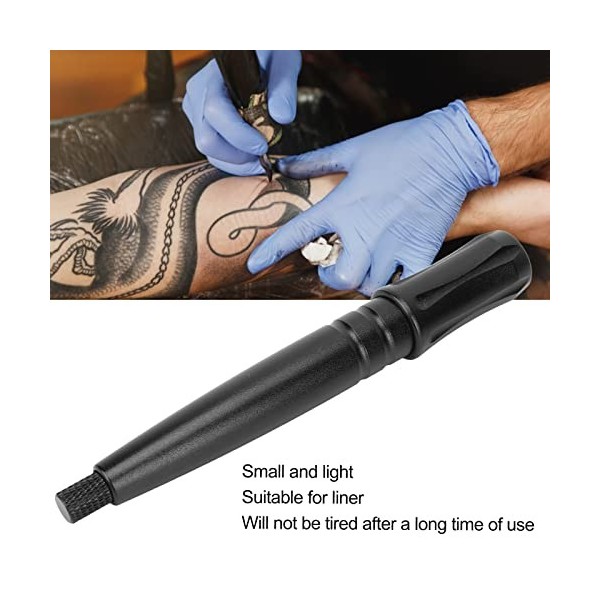 Stylo à main de tatouage, stylo de tatouage lavable à la main stylo de tatouage à la main en alliage daluminium stylo de tat