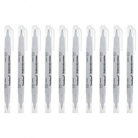 OSALADI 10Pcs Peau Marqueur Stylo Microblading Blanc Marqueur Stylo De Tatouage Chirurgicale Pen Marqueur pour Hommes Femmes 