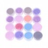 Supvox 16 pcs Mica Poudre Minérale Maquillage Pigments Fard À Paupières Maquillage Nail Art Corps Cheveux Savon Faisant Lotio