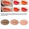 3pcs Tattoo Practice Lips, Silicone Microblading Practice Skin 3D Fake Skin Tattoo Skin Cosmetic Makeup Lips Training