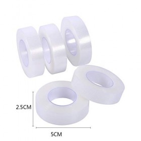Bande PE avec faux cils, 5 rouleaux doutils de maquillage cosmétiques pour faux cils avec du ruban adhésif médical PE