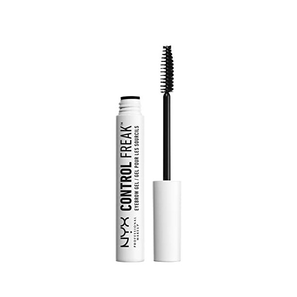 NYX Professional Makeup Gel à Sourcils Control Freak, Mascara avec Gel Fixant Transparent, 10 ml & Poudre de Finition Compact