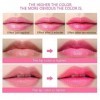 6 PCS Transparent Changer Couleur Baume À Lèvres Hydratant Rose Cristal Gelée Fleur Maquillage Température Rouge À Lèvres Lon