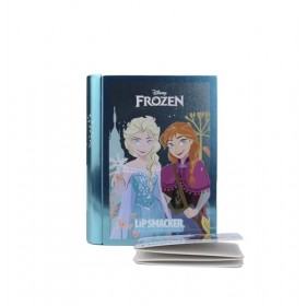 Lip Smacker Frozen Beauty Book Tin, Livre de Beauté Inspiré de Frozen, avec Rouge et Baume à Lèvres, Crèmes Scintillantes et 