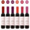 6 Couleurs Matte Rouge à Lèvres Longue Durée et Imperméable dans Bouteille de Vin Rouge Lip Gloss Liquide Lipstick Maquillage