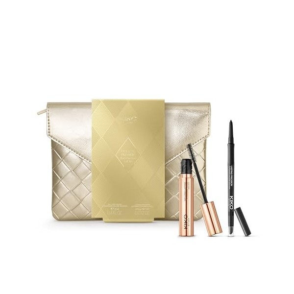 KIKO Milano Holiday Première Black Duo Eyes Gift Set | Coffret Cadeau Yeux : Mascara Effet Volumateur Et Crayon Noir