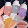 5 couleurs Shimmer Lip Gloss Set Mrettick Hydratant Lip Glow Oil Cute Hydratant Teinté Lèvres Transparent Baume Set
