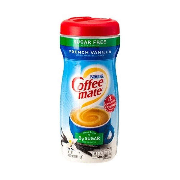 Coffee-Mate Sugar Free Powder, French Vanilla, 10.2 oz