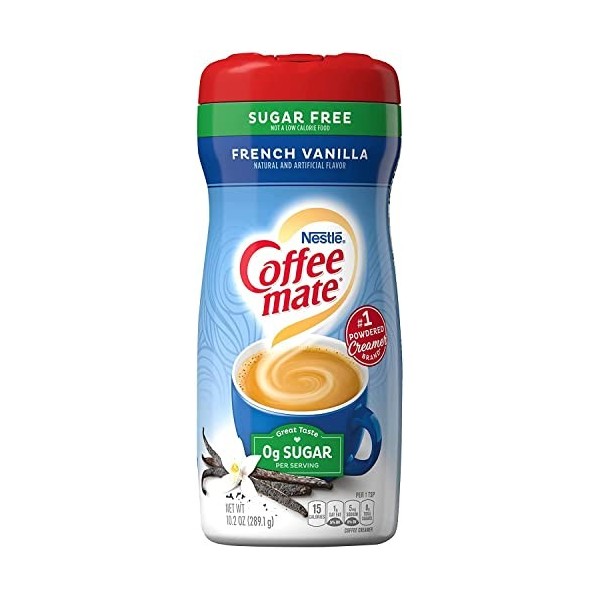 Coffee-Mate Sugar Free Powder, French Vanilla, 10.2 oz