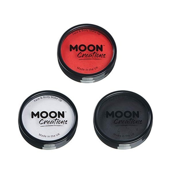 Moon CreationsMaquillage professionnel visage et corps | Moules à gâteaux professionnels avec peinture colorée pour maquillag