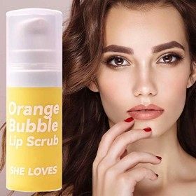 Générique Gommage pour Les lèvres foncées,Exfoliant et hydratant Bubble Lip Scrub | Baume à lèvres hydratant Gommage pour Les