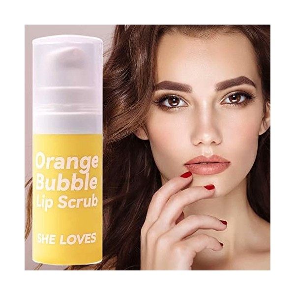 Générique Gommage pour Les lèvres foncées,Exfoliant et hydratant Bubble Lip Scrub | Baume à lèvres hydratant Gommage pour Les