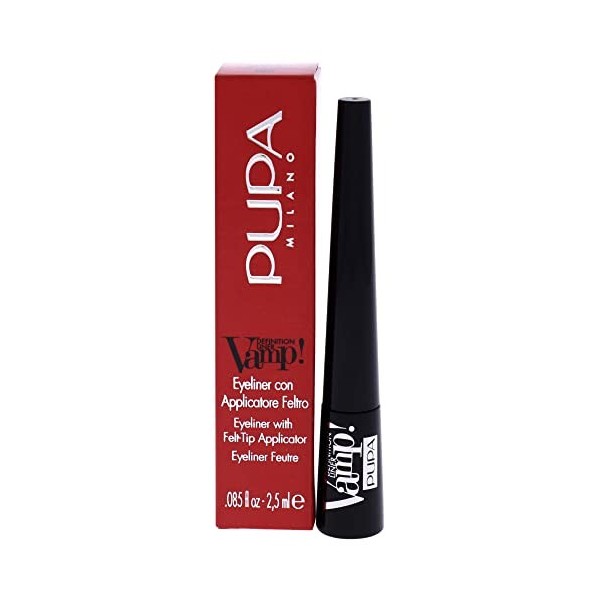 Pupa Milano Vamp! Définition Liner 100 Extra Noir pour Femme 0,85 oz 25.14 ml