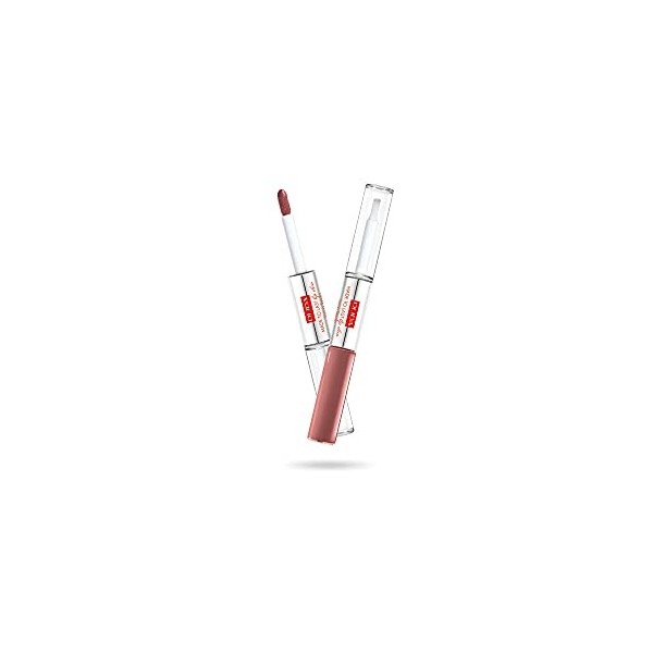 Pupa Milano Made To Last Lip Duo Rouge à Lèvres 011 Natural Brown pour Femme 0,13 oz 1 Unité