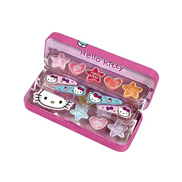 Hello Kitty Plumier Alumino Maquillaje Lote 18 Pz