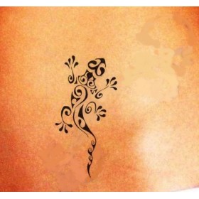 Magic Tattoo Pierre à Tatouage Temporaire- Encre 20 ml +Encreur XL +Salamandre Maori 8,5cm x 4 cm