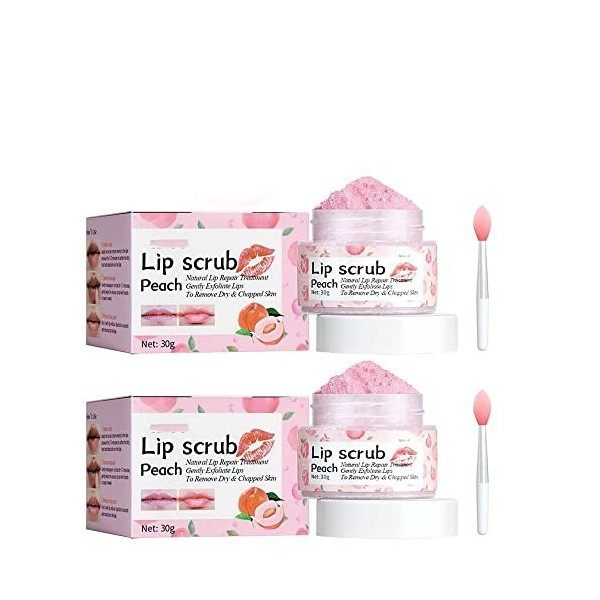 1/2/3pcs pêche exfoliant le gommage à lèvres, gommage doux à lèvres Exfoliant plante gommage à lèvres hydratant soins aux lèv