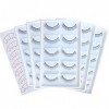 Cils de pratique pour extensions de cils, 25 paires de cils de formation Bandes de cils de pratique pour extensions de cils a