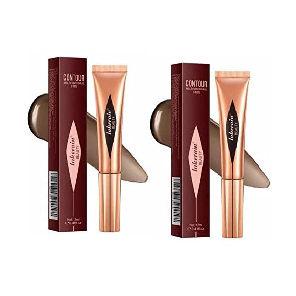 Baguette De Beauté Surligneur, 6pcs Baguette De Beauté Contour, Bâton Surligneur Crémeux 3 en 1, Bronzer Stick Contouring Sti