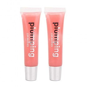 Lipgloss,ANGGREK Lip Plumper Lip Gloss 2Pcs Lip Plumping Serum Lip Gloss Maquillage Lipgloss Long Lasting Glitter Lipstick Vi