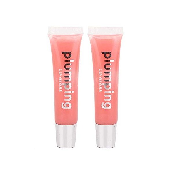 Lipgloss,ANGGREK Lip Plumper Lip Gloss 2Pcs Lip Plumping Serum Lip Gloss Maquillage Lipgloss Long Lasting Glitter Lipstick Vi