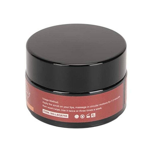 Gommage pour les Lèvres, Safe 20g 0.7oz Gommage Exfoliant pour les Lèvres pour les Soins Quotidiens Gommages à Lèvres