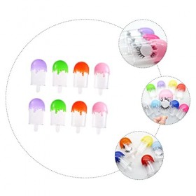 DOITOOL 8 Pièces Vide En Plastique Faux Cils Étui Cils Pp Plateau Boîte De Rangement De Crème Glacée Bacs De Rangement En Pla