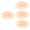 Didiseaon 4pcs Module De Formation De Moule À Lèvres Pratique De La Peau Pour Le Maquillage Lèvres Mannequin Corps Lèvres Mic