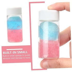 DOITOOL 3 Pièces Pince À Cils Pince De Nettoyage Nettoyant Extensions De Cils Pince À Épiler Solution De Nettoyage Éponge Net