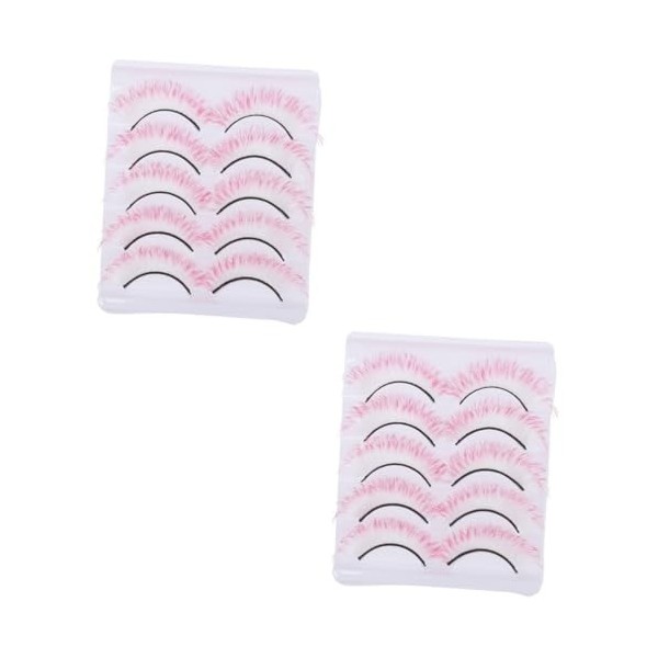 Didiseaon 10 Paires De Faux Cils Colorés Faux Cils De Fête Faux Cils Arc-En-Ciel Faux Cils DHalloween Faux Cils 5D Cils Vapo