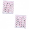 Didiseaon 10 Paires De Faux Cils Colorés Faux Cils De Fête Faux Cils Arc-En-Ciel Faux Cils DHalloween Faux Cils 5D Cils Vapo