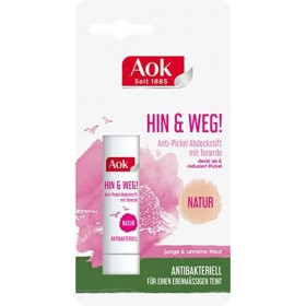 Aok Lot de 3 sticks correcteurs anti-boutons avec argile, Naturel