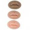 Lèvres Dentraînement en Silicone 3D Tattoo Practice Lips Lot de 3 Tatouage Pratique Lèvres Silicone Microblading Pratique Pe