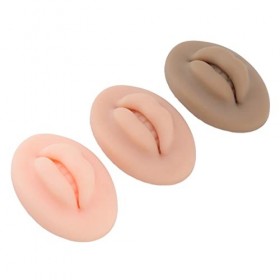 Lèvres Dentraînement en Silicone 3D Tattoo Practice Lips Lot de 3 Tatouage Pratique Lèvres Silicone Microblading Pratique Pe