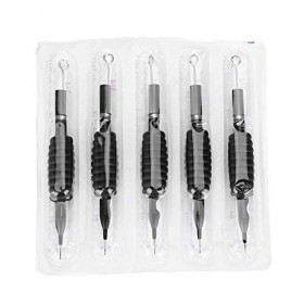 Aiguille de tatouage, outils stériles jetables de maquillage de poignée de silicone de 5PCS / Set stérile de maquillage 5RL 