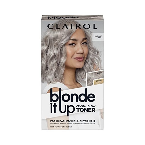 Clairol Blonde It Up Crystal Glow Kit de toner pour aquarium Opale éclatante