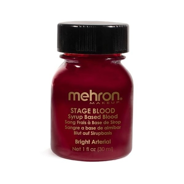 Mehron Stage Blood avec pinceau - Bright Aterial 30 ml 