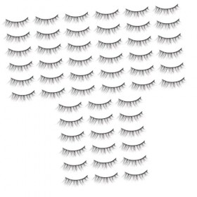 DOITOOL 20 Paires De Cils Livre De Cils Cils En Vrac Bande De Cils Bandes De Faux Cils Courts Pestañas Postizas Cils Cosmétiq