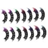 FRCOLOR Lot de 7 paires de faux cils colorés - Cils artificiels colorés - Cils de chat - Cils de vison artificiels - Multicou