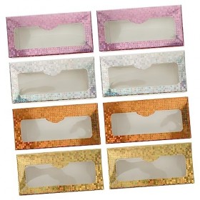 FRCOLOR Lot de 16 boîtes en carton pour cils - Sac de voyage - Organisateur de maquillage - Récipient à paillettes - Organisa