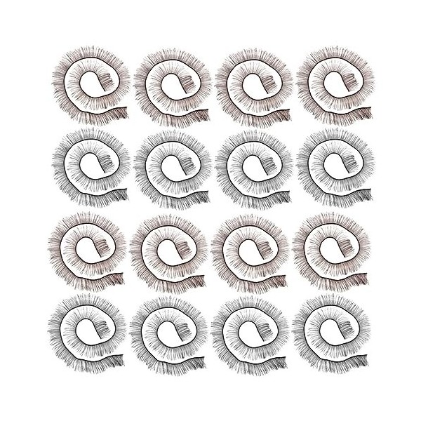 FOMIYES 60 Pièces Poupée Faux Cils Accessoires De Vacances Nuisettes Simulation Poupée Cils Faux Cils Bandes Poupée Maquillag