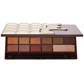 Makeup Revolution Palette de maquillage, teintes chocolat et dorées - I Heart Makeup - Chocolate - Golden bar
