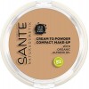 Sante Naturkosmetik, Maquillage compact pour peau sombre - Poudre compacte pour pouvoir couvrant matifiant - Avec pompon miro