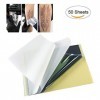 Xiton 50 feuilles Papier Transfert Tatouage Papier Carbone A4 Papier Stencil Tattoo Pochoir Tatouage Temporaire Fournitures D