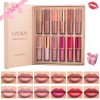 Likesing 12 Couleurs Lot Rouge a Levre Mat Longue Tenue Liquides Rouge a Levre Nude Rose Rouges à Lèvres Sans Transfert Brill