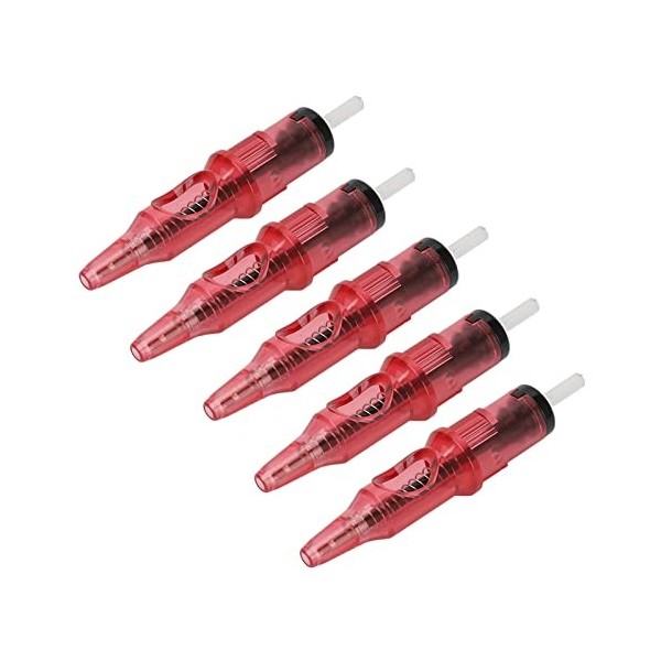 20pcs 5ml Cartouches de Stylo à Bille de Tatouage Liner Shader Cartouches de Stylo à Bille sans Encre pour la Pratique Noir 