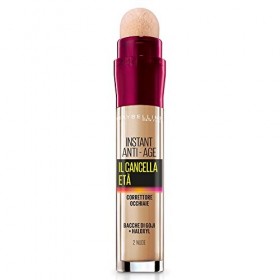 Maybelline New York Anti-Cernes Liquide Anti-Âge aux Baies de Goji et Haloxyl, Couvre les Cernes et les Petites Rides, Lot de