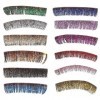Lurrose Extensions de Cils à Paillettes Colorées 6 Paires de Faux Cils Colorés Cils Naturels de Maquillage Des Yeux pour La F