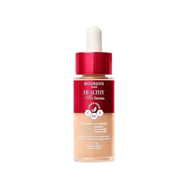 Bourjois Healthy Mix Clean fond de teint sérum - 52 - Vanille, 30 ml